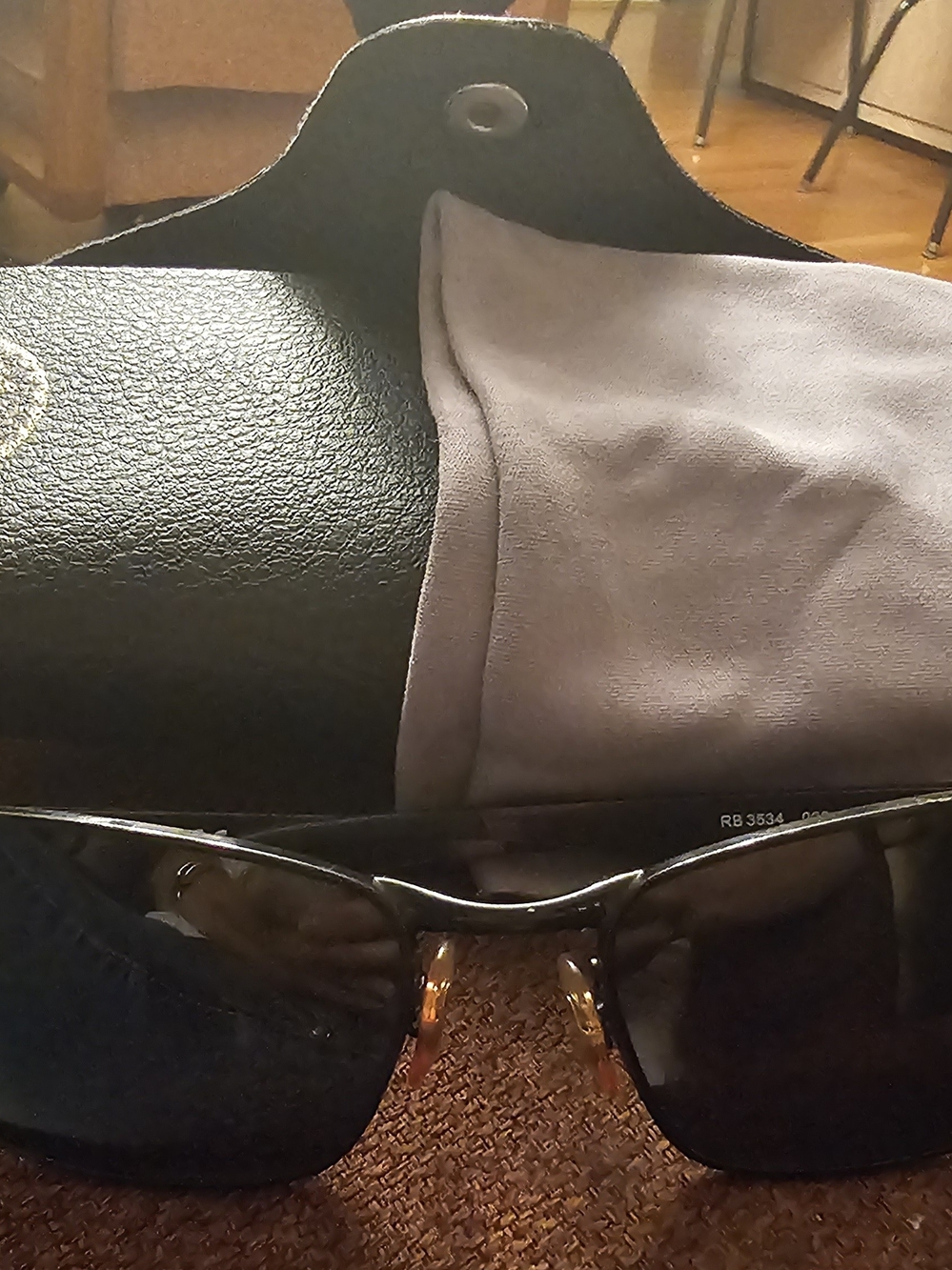 Ray-Ban Men's Sunglasses Black Frames with Dark Gray Lenses
